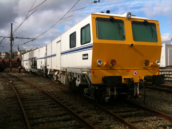 Le train de la bourreuse